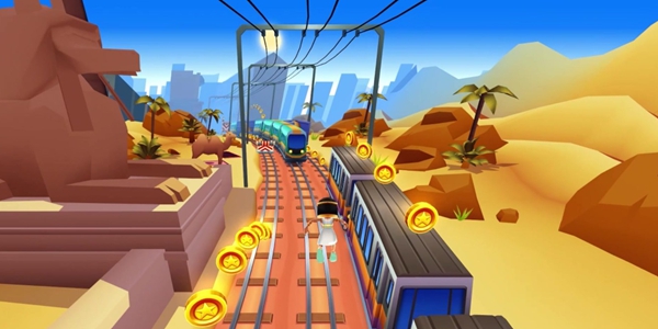 卡通风格的跑酷游戏