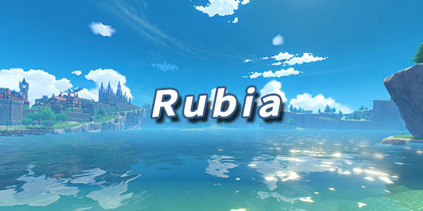 原神乐谱Rubia